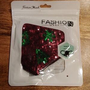 NIB Sequins Snowflake Christmas Fashion Mask